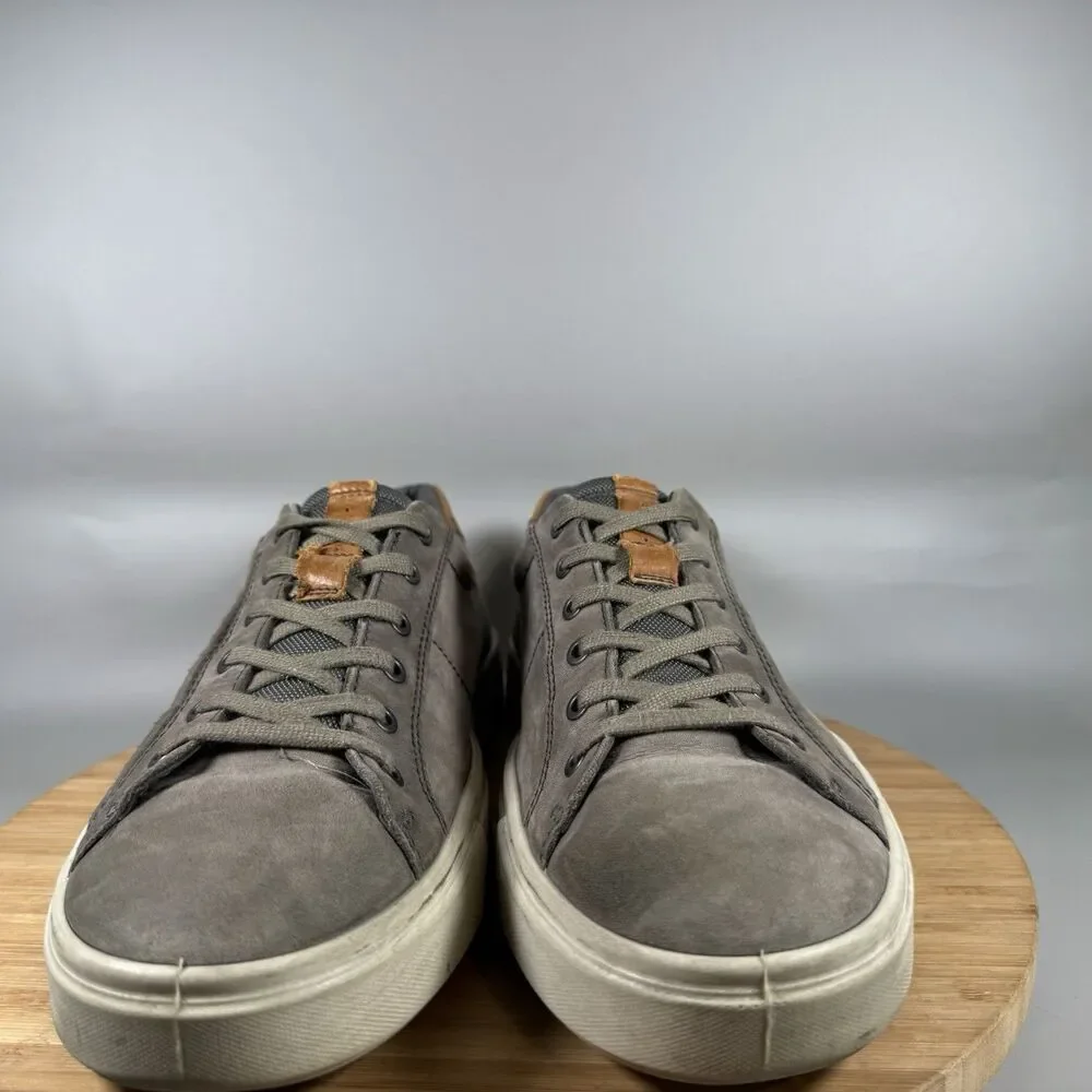 S ECCO Kyle Classic Nubuck Grey Tie‎ Sneakers Shoes Mens EU 46 US 12